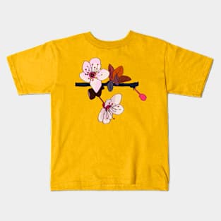 Sakura Cherry Blossoms Kids T-Shirt